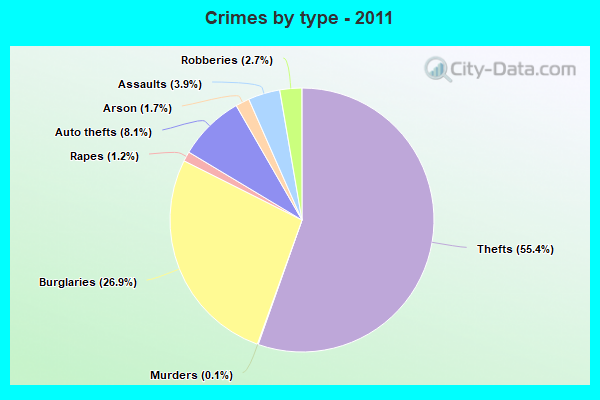 Crimes by type - 2011