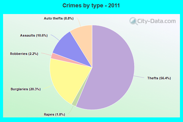 Crimes by type - 2011