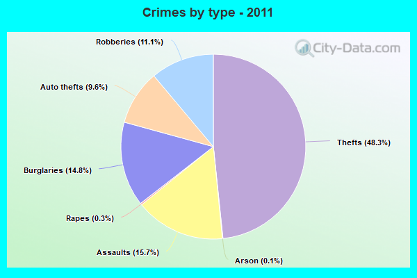 Crimes by type - 2011