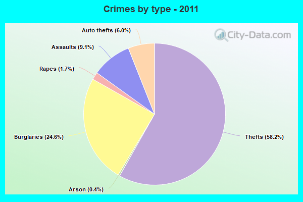 Crimes by type - 2011