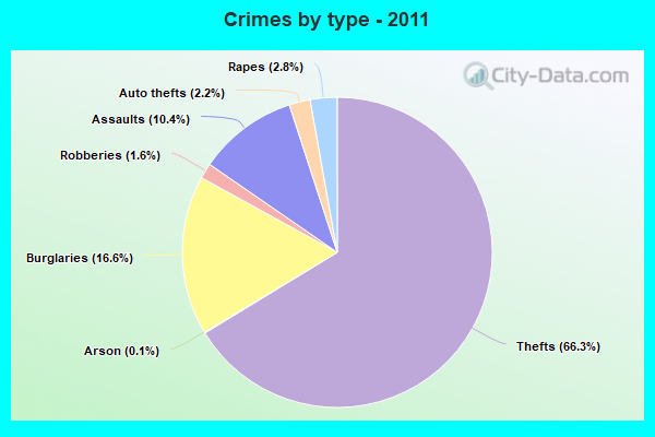 Crimes by type - 2011