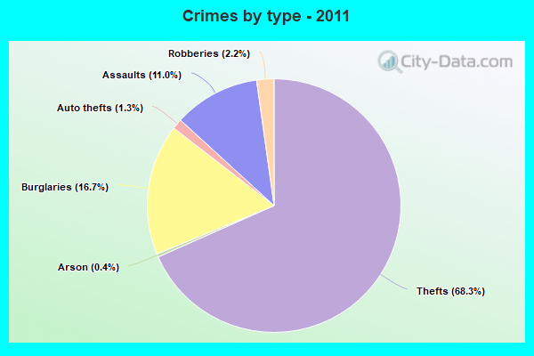 Crimes by type - 2011