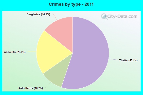 Crimes by type - 2011