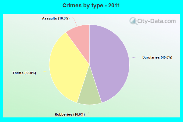 Crimes by type - 2011