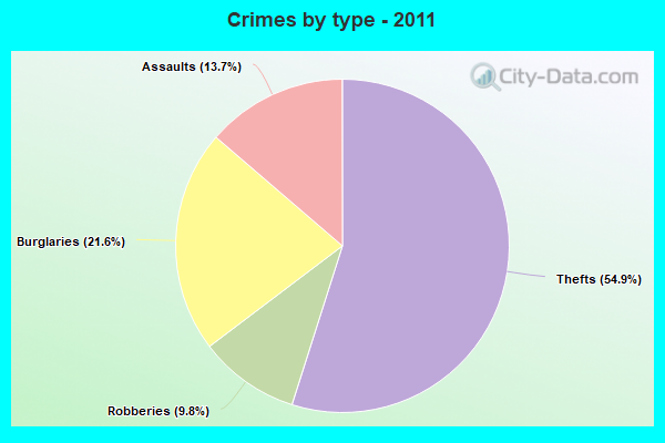 Crimes by type - 2011