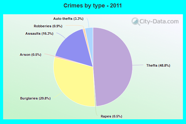 Crimes by type - 2011