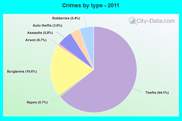 Crimes by type - 2011