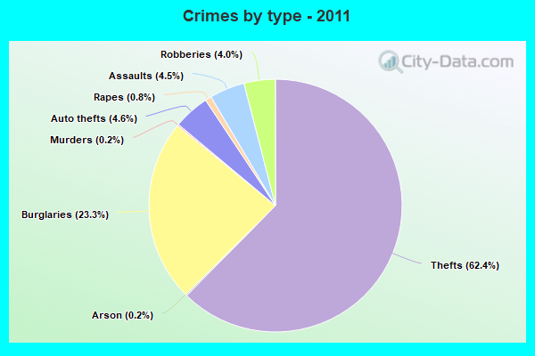 Crimes by type - 2011