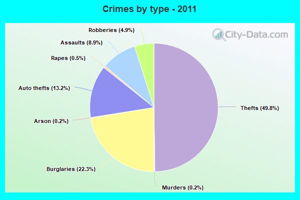 Crimes by type - 2011