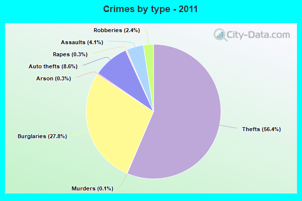 Crimes by type - 2011