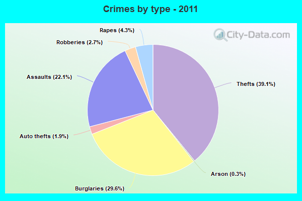 Crimes by type - 2011