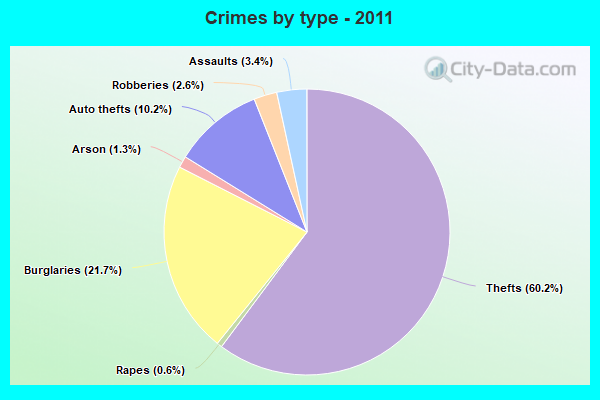 Crimes by type - 2011