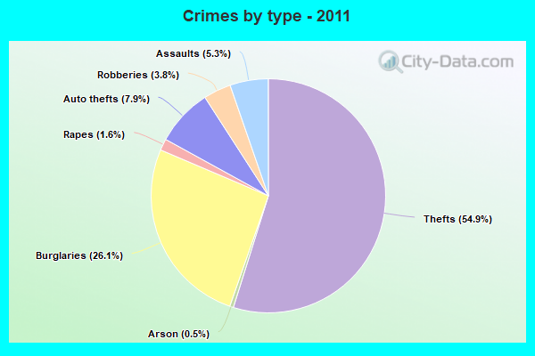 Crimes by type - 2011