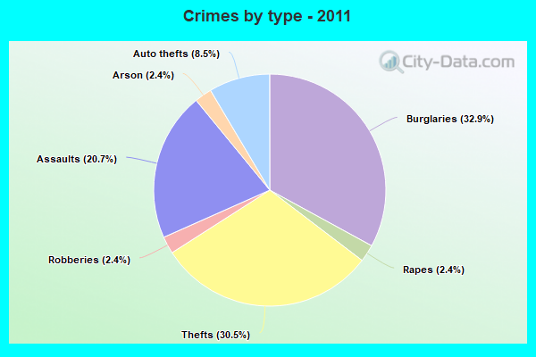 Crimes by type - 2011