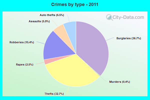 Crimes by type - 2011