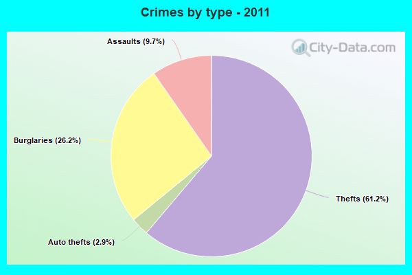 Crimes by type - 2011