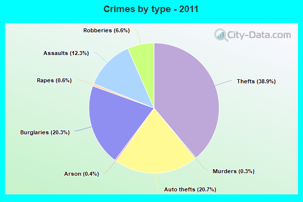 Crimes by type - 2011