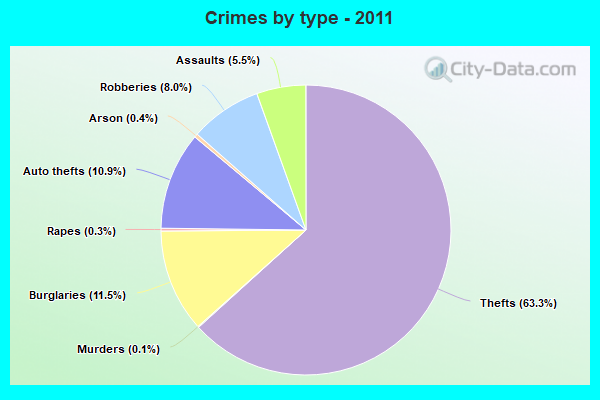 Crimes by type - 2011