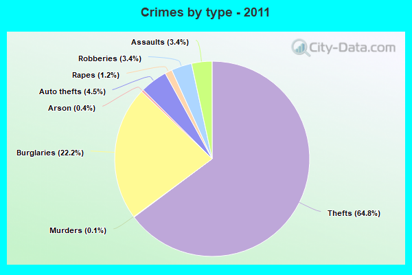 Crimes by type - 2011