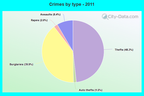 Crimes by type - 2011