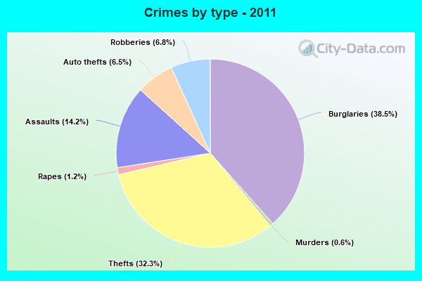 Crimes by type - 2011