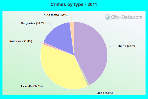 Crimes by type - 2011