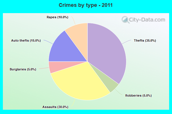 Crimes by type - 2011