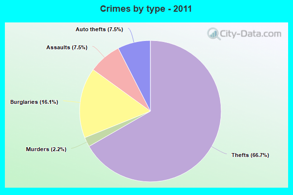 Crimes by type - 2011