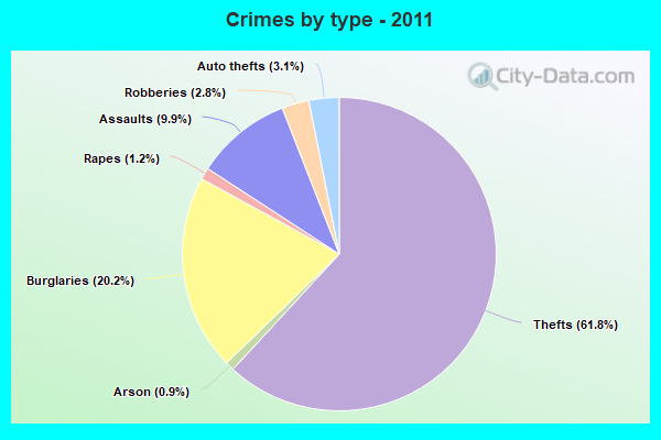 Crimes by type - 2011