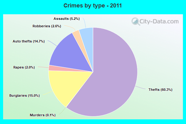 Crimes by type - 2011