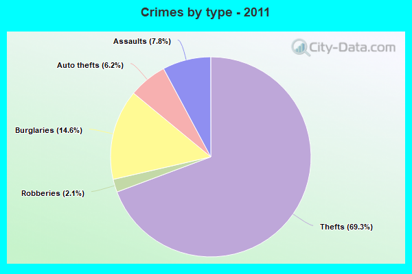 Crimes by type - 2011