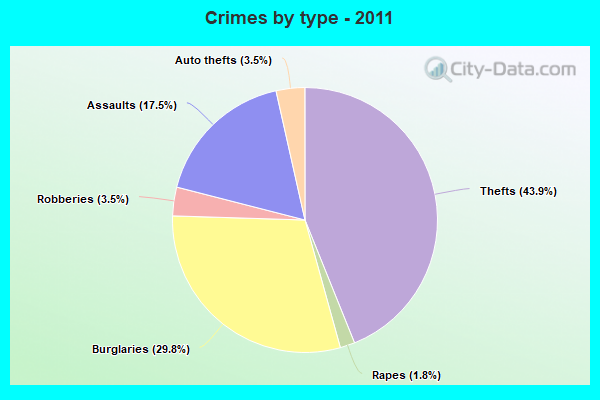 Crimes by type - 2011