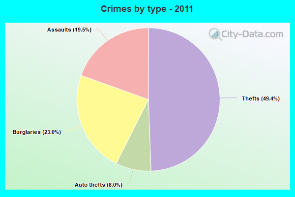 Crimes by type - 2011