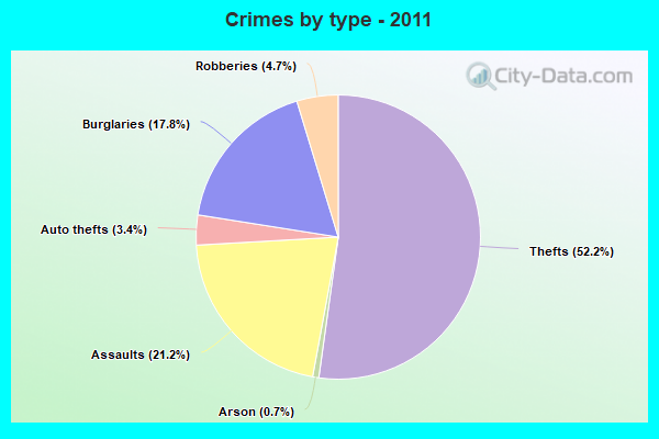 Crimes by type - 2011