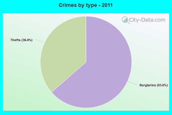 Crimes by type - 2011