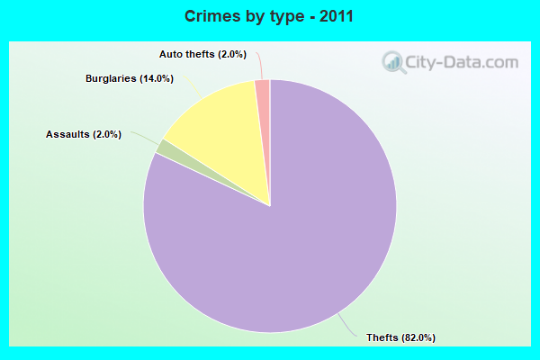 Crimes by type - 2011