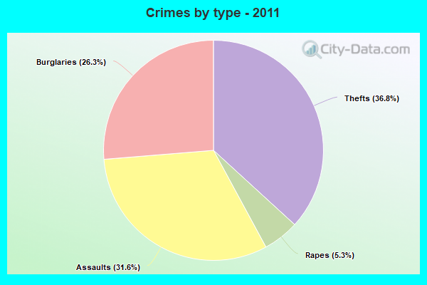 Crimes by type - 2011