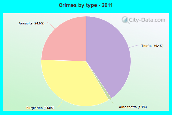 Crimes by type - 2011