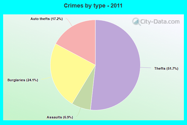 Crimes by type - 2011