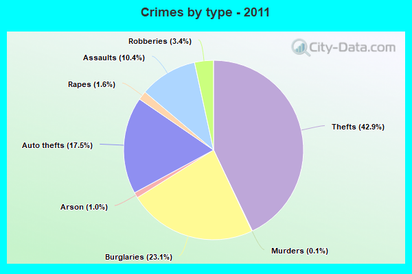 Crimes by type - 2011