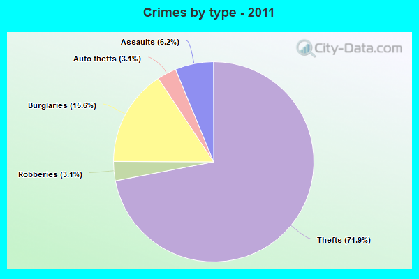 Crimes by type - 2011