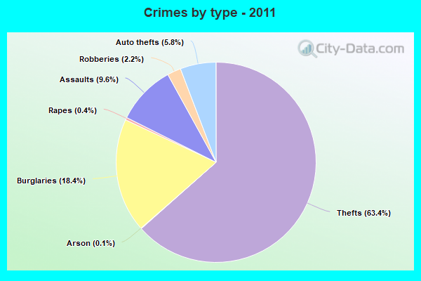 Crimes by type - 2011