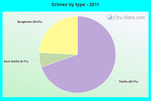 Crimes by type - 2011