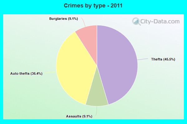 Crimes by type - 2011