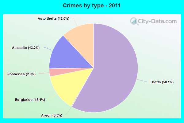 Crimes by type - 2011