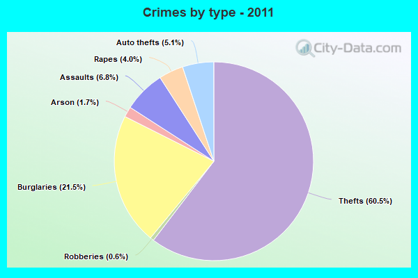 Crimes by type - 2011