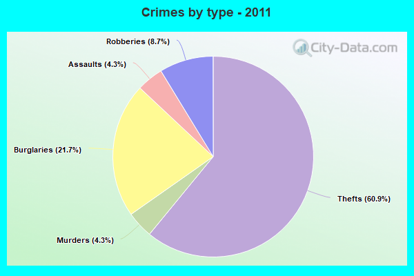 Crimes by type - 2011