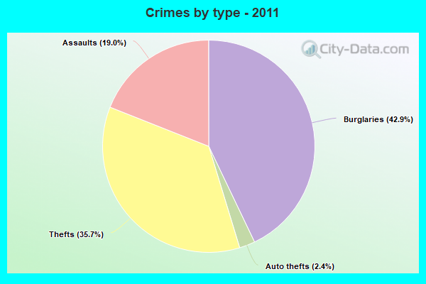 Crimes by type - 2011