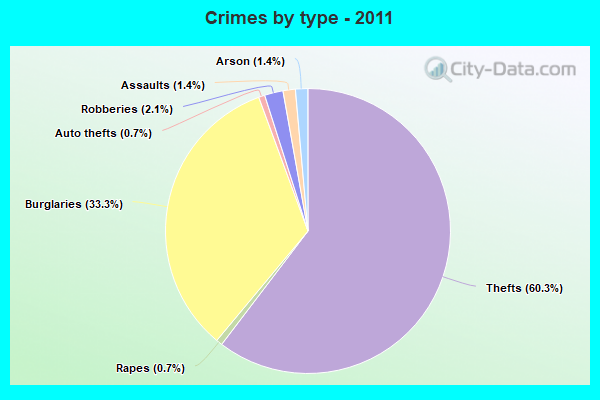 Crimes by type - 2011