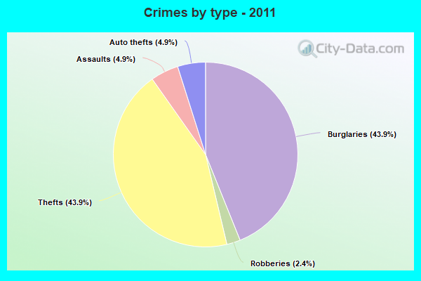 Crimes by type - 2011